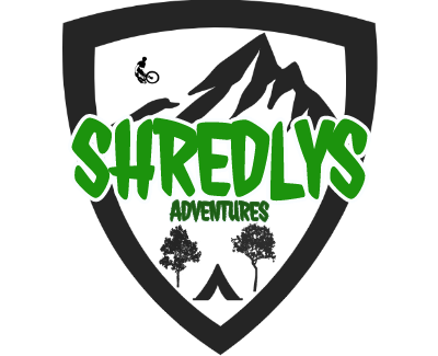 shredlys adventures logo brand badge